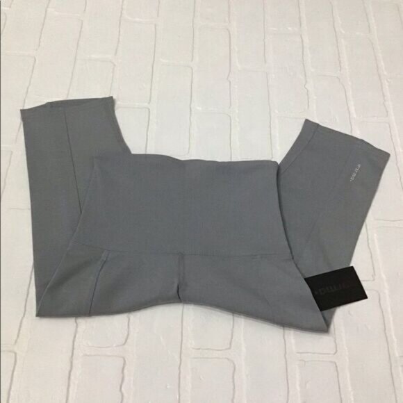 Cutout pants NWT KARMA high waisted rise crop leggings sports yoga runni… - Picture 3 of 9
